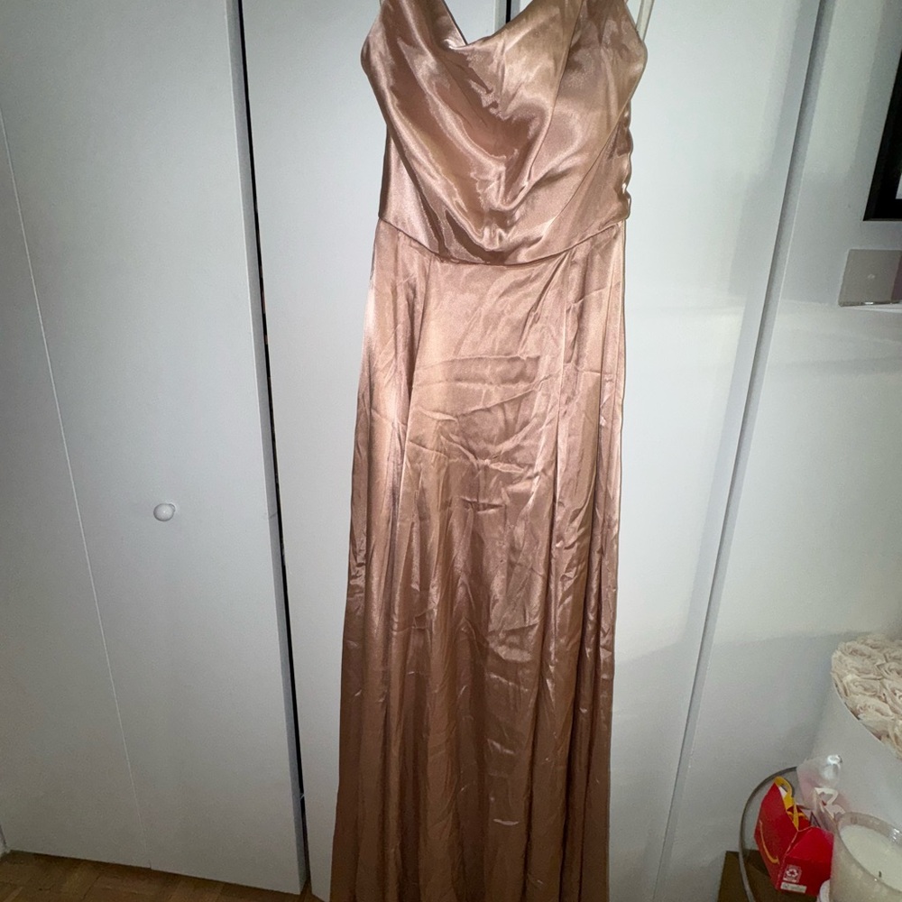 Lina Pink Sleeveless Cowl Neck Maxi Dress